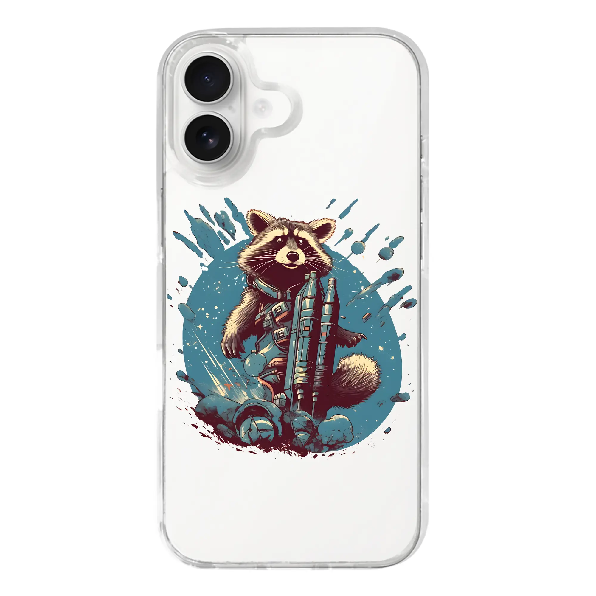 アベンジャーズ (Avenjāzu) グッズ ロケット(Roketto) - iPhone 17シリーズ 透明スマホケース – 薄型・耐衝撃・精密フィット保護カバー